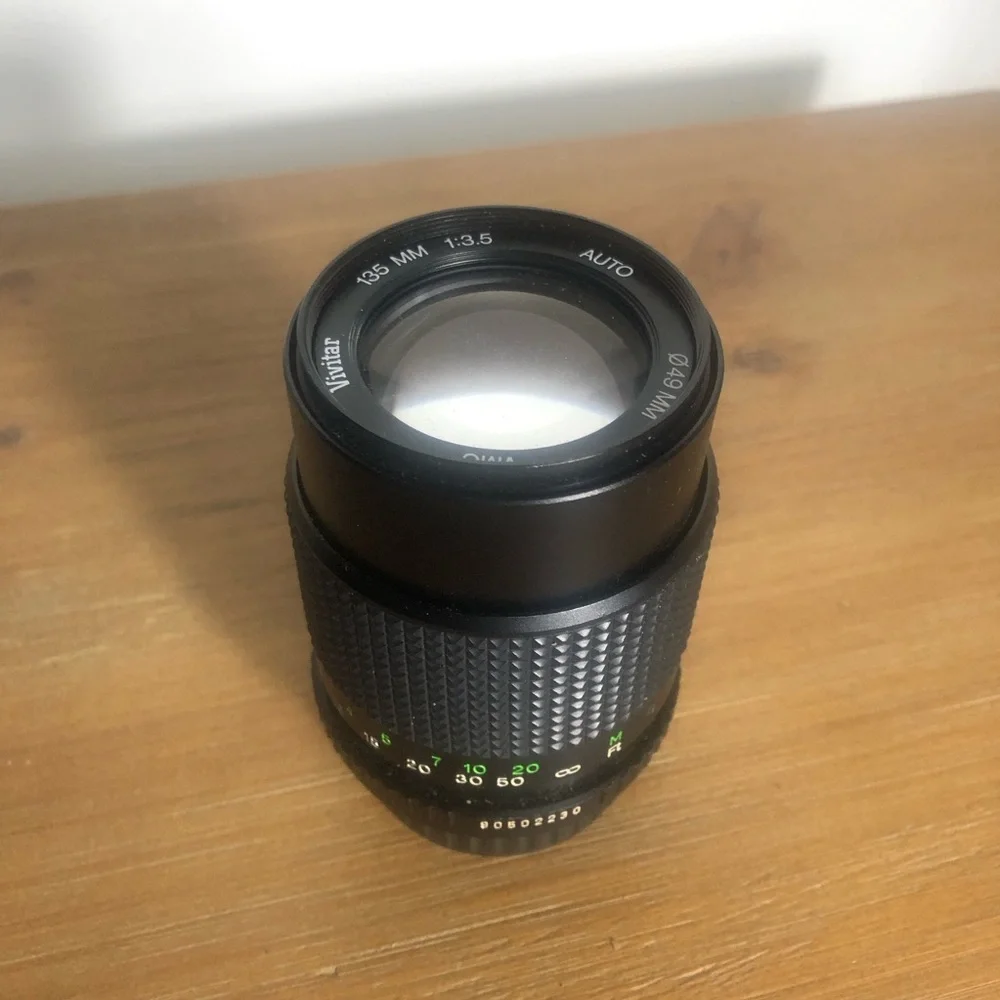 Vivo tar Auto 135mm 1:3.5 VMC Telephoto Portrait PK Mount Camera Lens